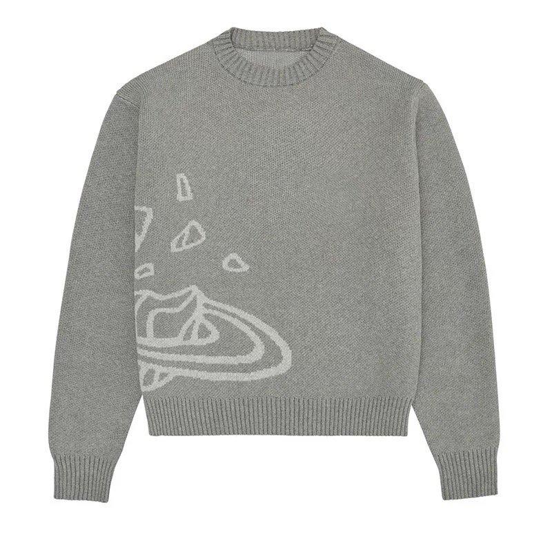 Men's Sweaters Cartoon Planet Graphic Hip Hop Streetwear Knitted Y2K Sweater Winter Pullover Harajuku Couple Oversized Clothing