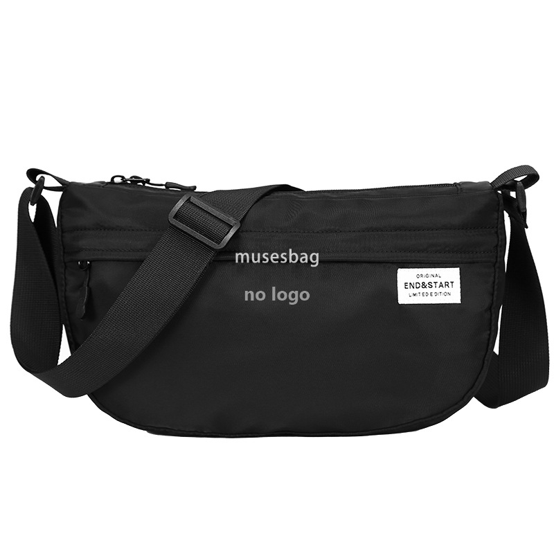 Japanese street sports crossbody bag Oxford cloth waterproof casual shoulder bag Korean male dumpling bag cycling messenger bag