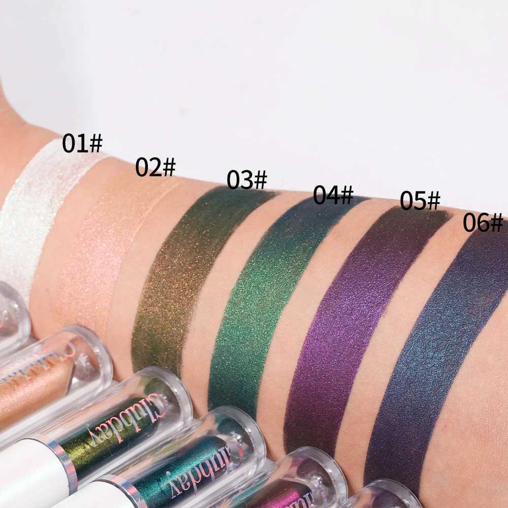 Chameleon Eye Shadow Lquid Green Gold Purple Glitter Polarized Shiny Eyeshadow Makeup Highlights Waterproof Beauty Lip CosmeticsCL240812