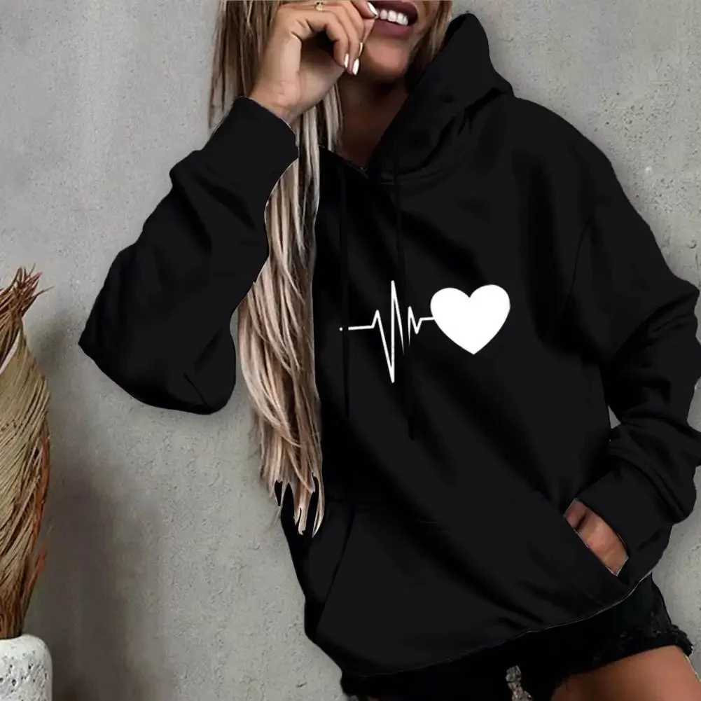 Padded hoodie sweatshirt mens and womens fall and winter couple tops looseXJ240812