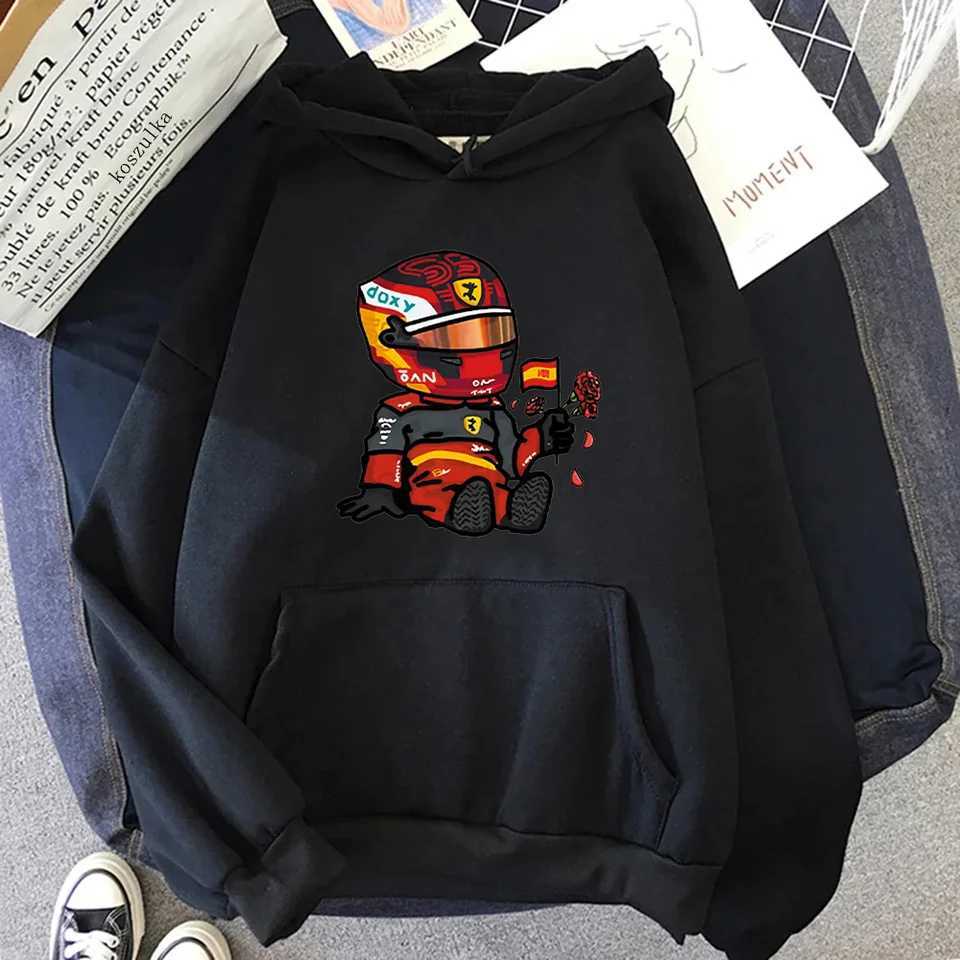 Sainz Mini F1 Hoodies for Men Games Cartoon Graphic Sweatshirts Long Sleeve Y2k Clothes Men Clothing Harajuku Streetwear WomenXJ240812