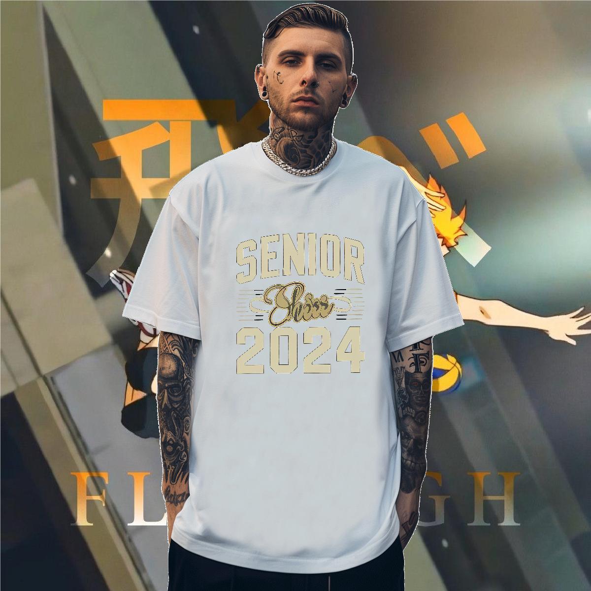 Brand Men Clothes T-Shirt letter 100% Cotton 230g Casual Daily Wear Short Sleeve Soft T Shirt For Man Custom Print Plus Size Fashion Tops Tees