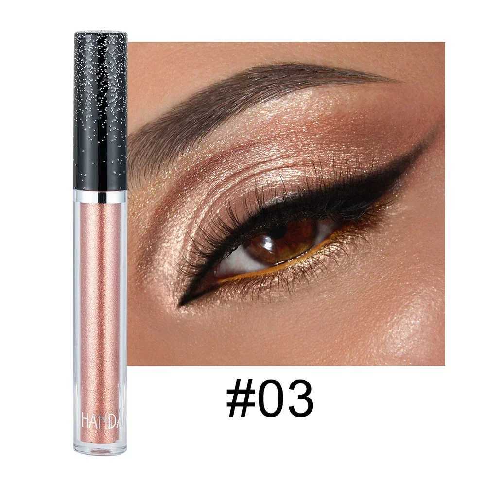HANDAIYAN Liquid eye shadow Metal Diamond Shiny eye shadow Pen Galvanized eye shadow Palette Lasting Low Brightness CosmeticsW241212