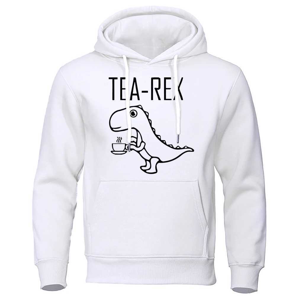 Cartoon Tea Rex Cute and Fun Printed Clothing Mens Soft Street Clothing Mens Crewneck Personalized Hoodie Casual Fashion Hoodie Mens ClothingW240724