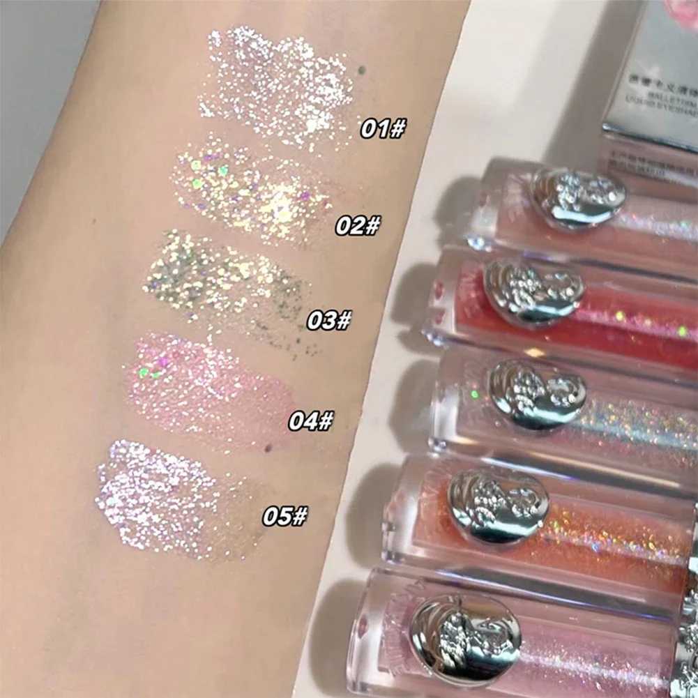 Liquid Eyeshadow Pearlescent Shimmer Long Lasting Monochrome Pearly Fine Sparkling Sequins Eye Shadow Highlighter Quick DryingCL24812