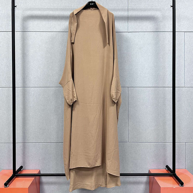 Printing Xg2054tiktok Fashion Womens Hooded Skirt Long Sleeved Dress Long Summer Dress Fishtail Dress Short Self-cultivation Silk Dress Round Neck Dre