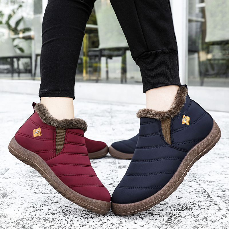 Ddmysports Winter One Foot Set Mom Women S With Thick Velvet High Top Snow Boots Cotton Shoes Outdoor Shoes