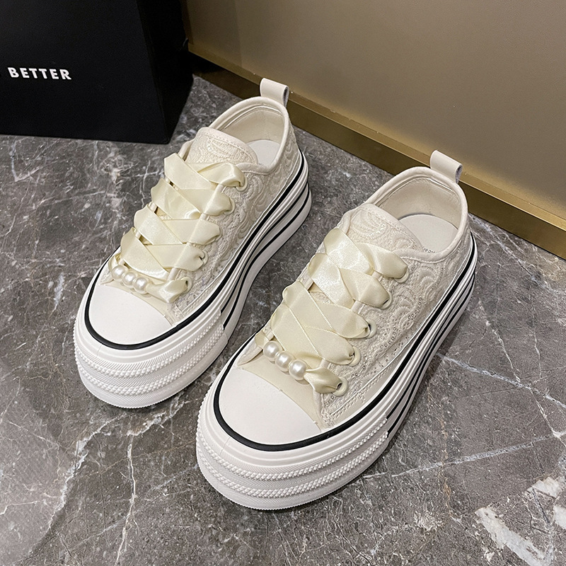 Ddmysports Little White Women S Summer New Korean Edition Instagram Female Student Leisure Transparent Network Versatile Board Shoes Street Shoot BR O