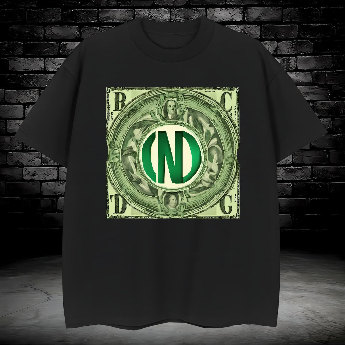 Brand Men Tops Tees dollar 230g 100% Cotton Street Casual O-Neck Short Sleeve T shirt Customized DIY Clothes