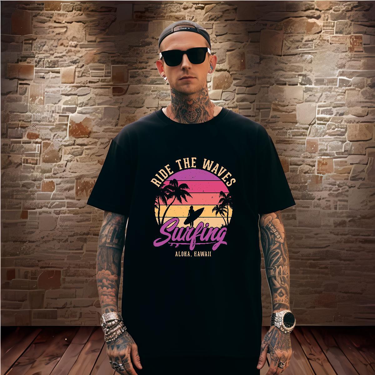 Loose Mens Tshirts tree 230g 100% Cotton Daily Wear Breathable Short Sleeve Men T Shirts DIY Logo Oversized Wholesale Tops