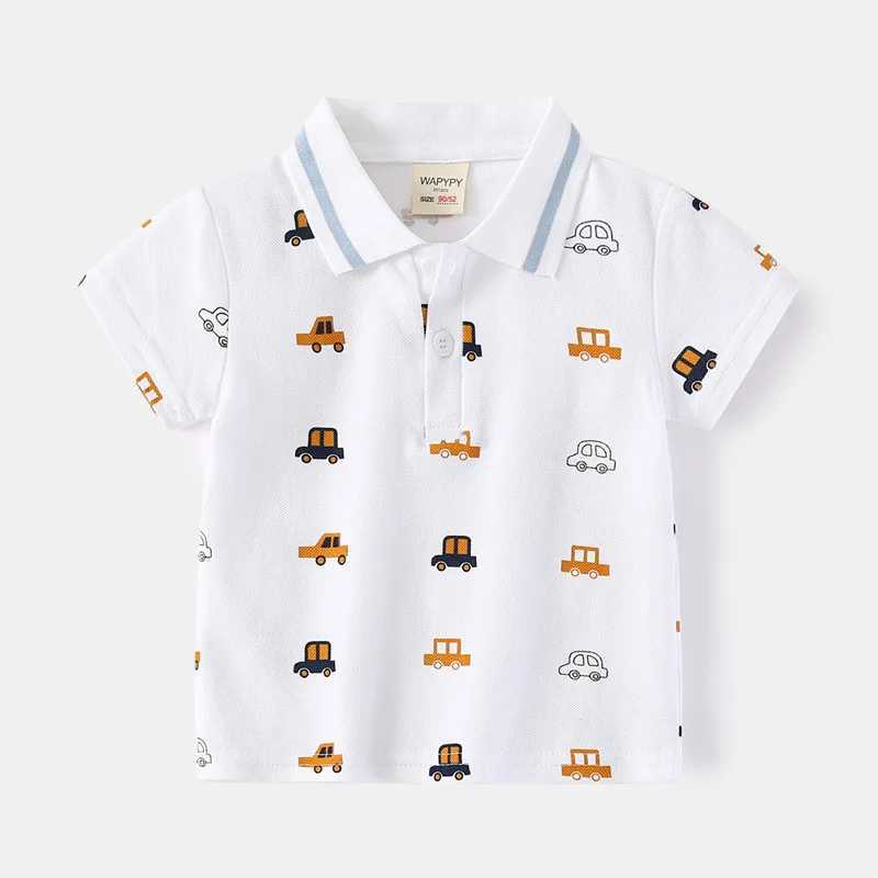 Fashion T-shirts for Boys Outfit Clothes Kids POLO Summer Children Polo Shirt High Quali Clothing Boy Tshirts Cotton Tops TeesXJ241225