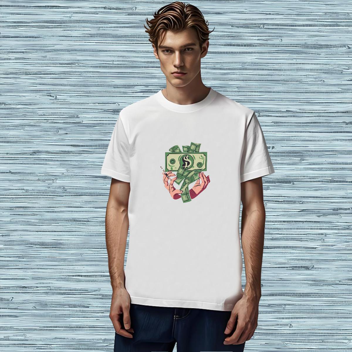 Classic Man T Shirts skull Tees 230g 100% Cotton Street wear Hip Hop Comfortable Customized Print Breathable Crew Neck Mens Tshirts