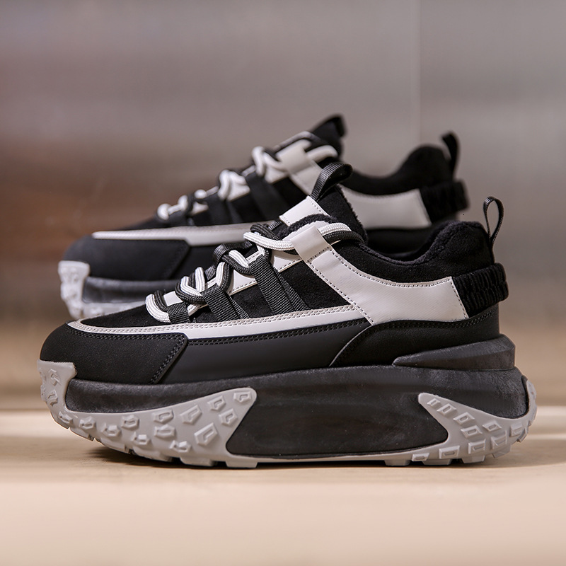 Ddmysports Winter New Thick Sole Dad Korean Edition Versatile Plush Casual Student Sports Cotton Shoes Female CZ Outdoor