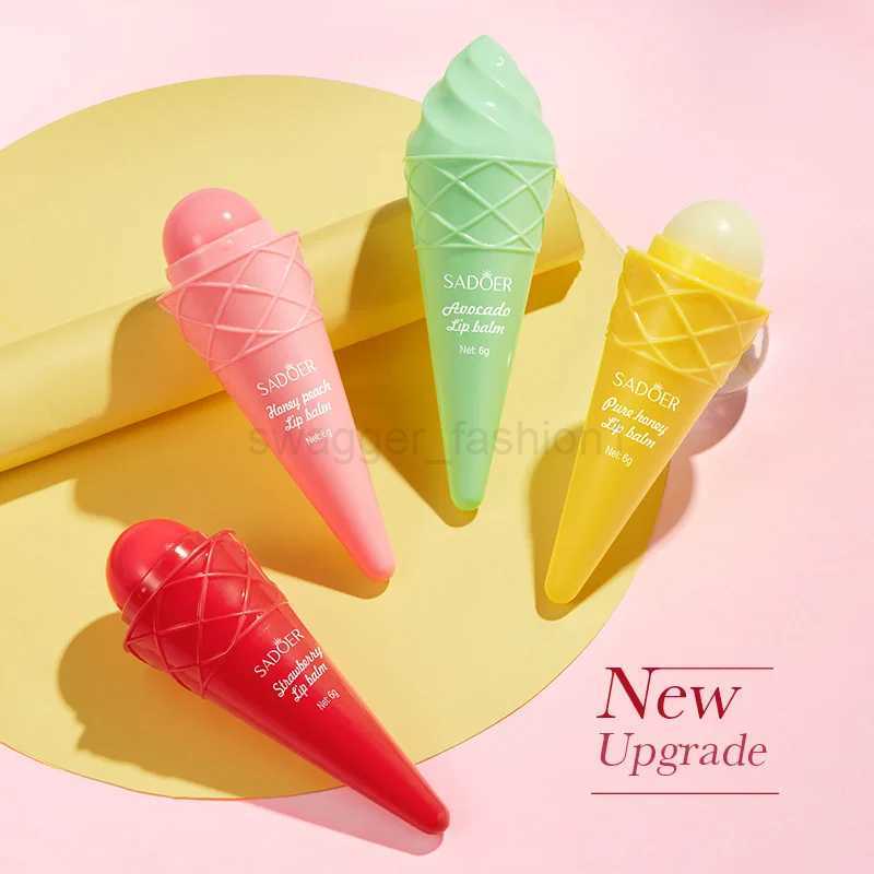 SADOER Avocado Moisturizing Lip Balm Honey Strawberry Anti Chap Lipstick Hydrating Repair Nourishing Lips Skin Care ProductsXJ240812
