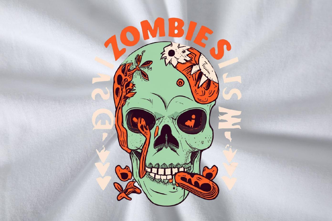 Wholesale T shirt skull Polos 100% Cotton 230g Daily Outfit Soft Custom Printed O-Neck Short Sleeve Mens Tshirts