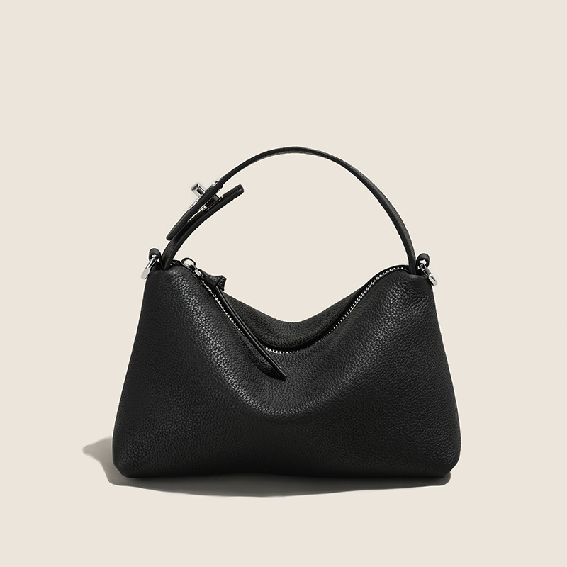 Free Shipping Shoulder Bags 2025 Genuine Leather Women's Pillow Classic Bag Soft Cowhide Totes High Quality Female Commute Handbag Gray