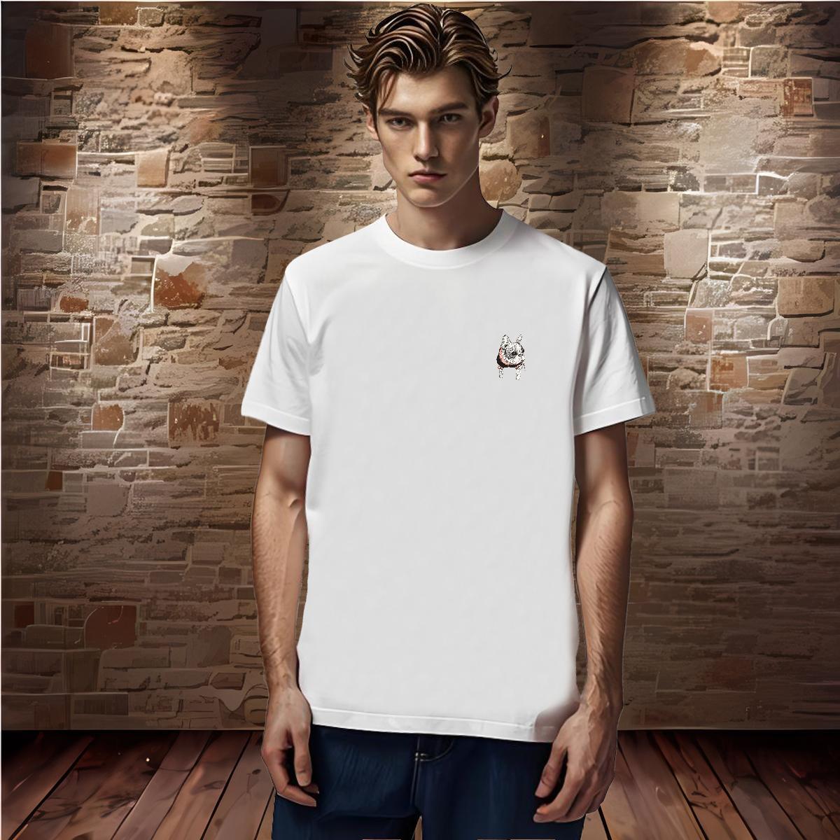 2024 230g Cotton Men T Shirts Dog Sport Men Clothes T-Shirt Tshirts Breathable Short Sleeve Cool Oversized 4XL