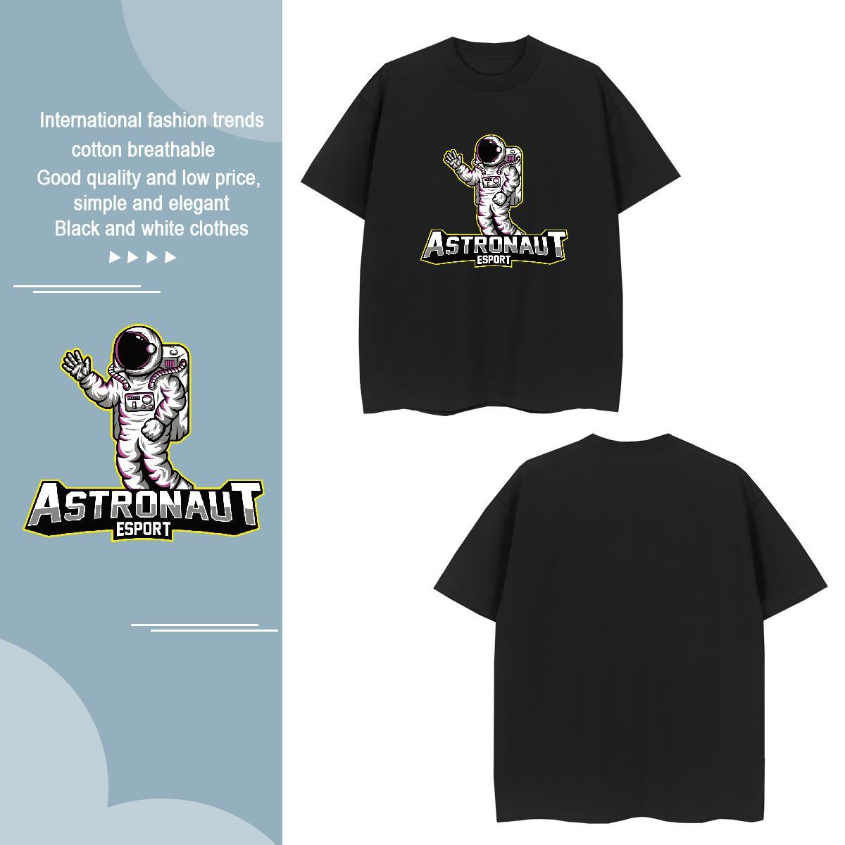 New Man T Shirts 230g 100% Cotton Tshirt for Man Woman Summer Casual Breathable Crew Neck Plus Size Cartoon Cool Design Tops