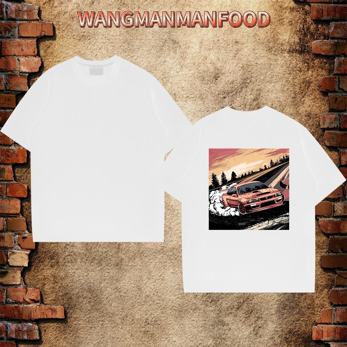 DIY Customized T-Shirts drifting Tops Tees 230g Cotton Casual Daily Wear Popular DIY Logo Oversized Breathable Short Sleeve Men Tshirts