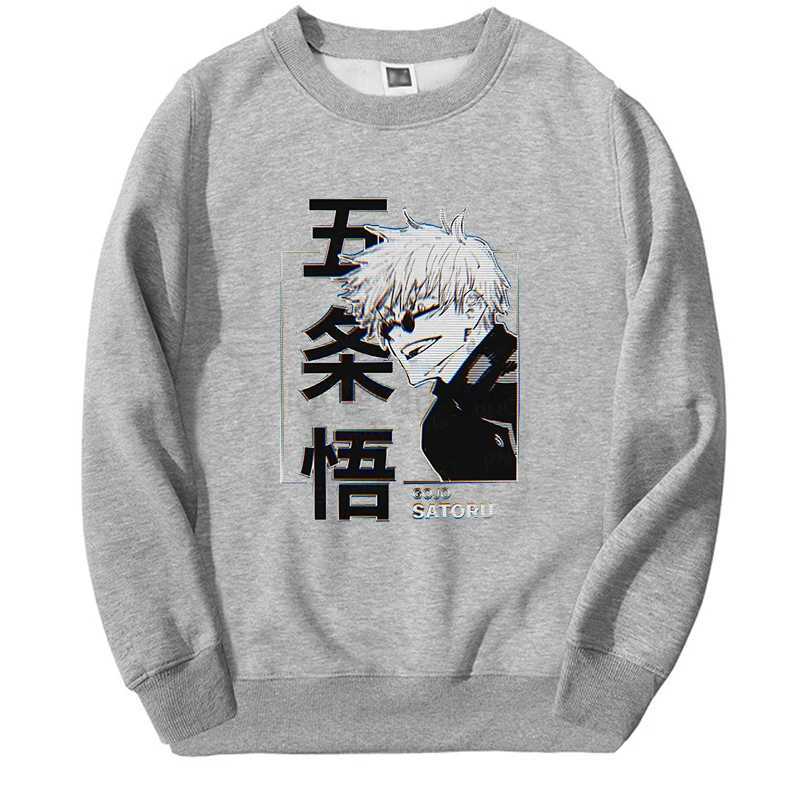 Jujutsu Kaisen Gojo Satoru Hoodie Fashion Designer Sweatshirts Japan Anime Pullover Long Sleeve Harajuku Pink Bigsize StreetwearXJ240812