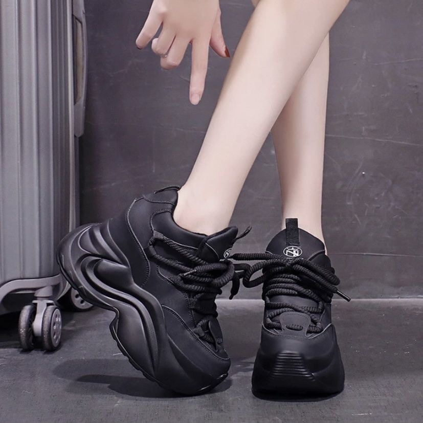 Ddmysports Summer New Sponge Cake Thick Bottom Dad For Women Internet Celebrity Versatile Lightweight Eight Increasing Ultra Soft Casual Sports Shoes 