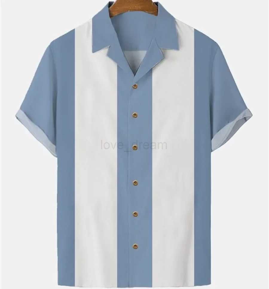 Mens Solid Color Stripe Pattern Luxury Elegant Casual Social Hawaiian Shirt Idols Normal Fashion Unisex Y2k General ClothesXJ240812