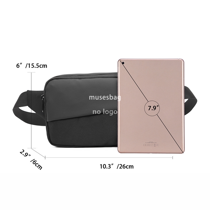 Solid color lightweight men's single shoulder new outdoor men's leisure bag multi-functional chest bag crossbody bag mobile phone bag