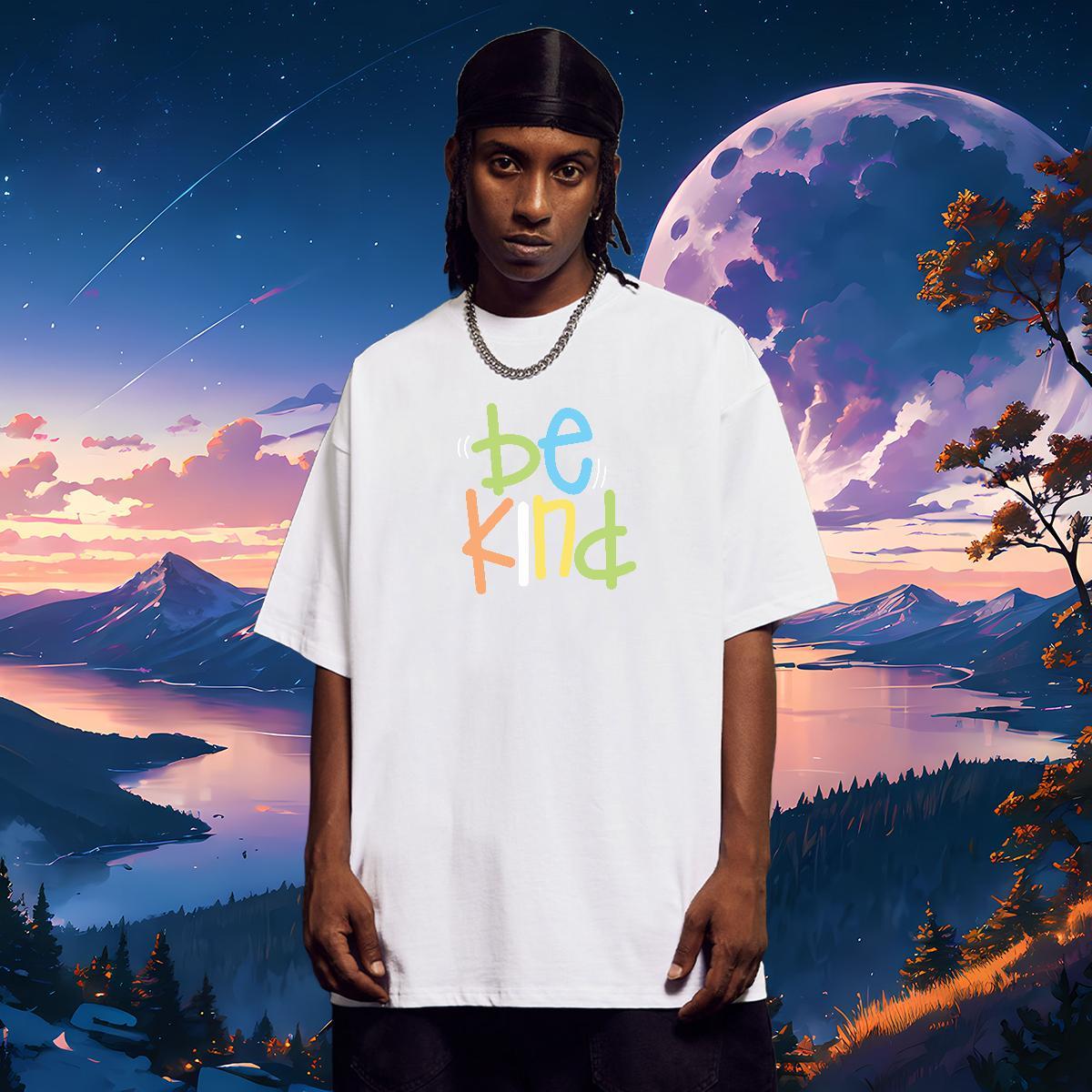 Fashion Designer T shirt letter Clothes 230g Pure Cotton Anime Printing Street High Quality Custom Print Oversized O-Neck Short Sleeve Men Tops Tees