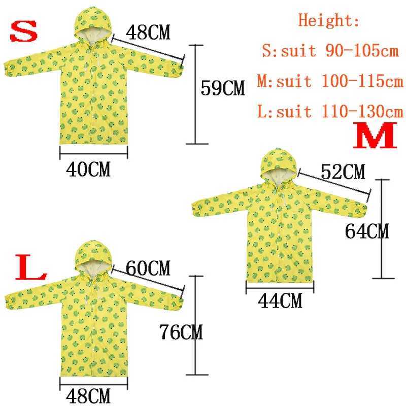 Children Raincoat Kids for Girls Boys Cute Waterproof Child Rain Coat Cover Poncho Rainwear Hooded Impermeable Kid Raincoats Y240810