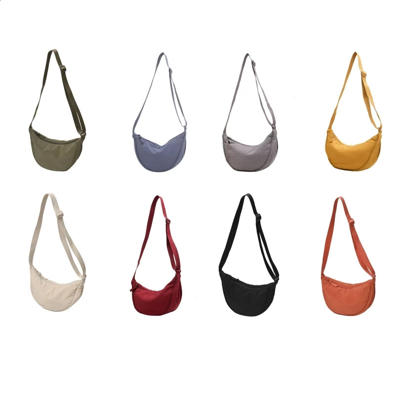 Casual Nylon Hobos Crossbody Bag for Women Men Shoulder Bags Large Capacity Tote Lady Travel Shopper Female Purses 240810Z