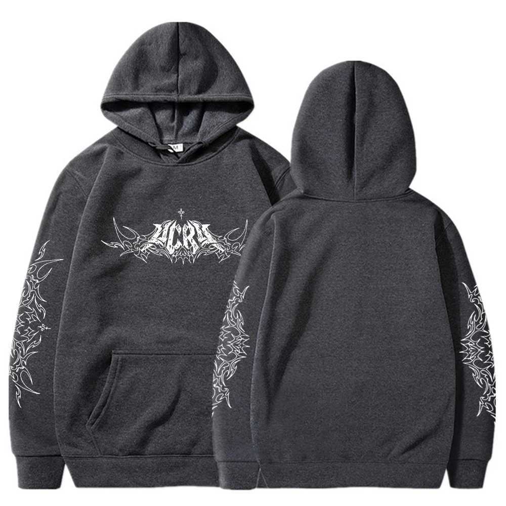 Y2k Dark Tribal Hoodie Men Fashion Warm Sweatshirt Graphical Printed Hip Hop Hoodies Casual Streetwear Spring Autumn New HoodiesXJ240812