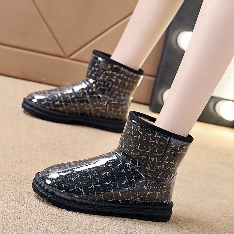 Ddmysports Fashionable Western Style Boots Women New Model With Added Fleece Thickened Insulation Waterproof Anti Slip Snow Cotton Shoes For Outdoor S