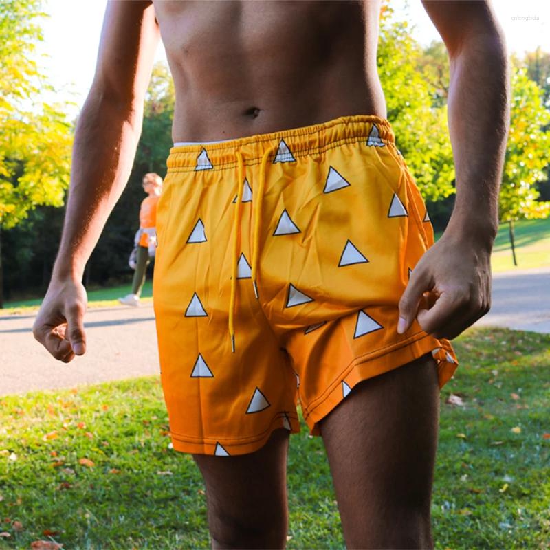 Men's Shorts Anime Devil Fruit 3D Print Manga Gym Fiess Mesh Quick Dry Sports Short Pants Breathable Summer Unisex