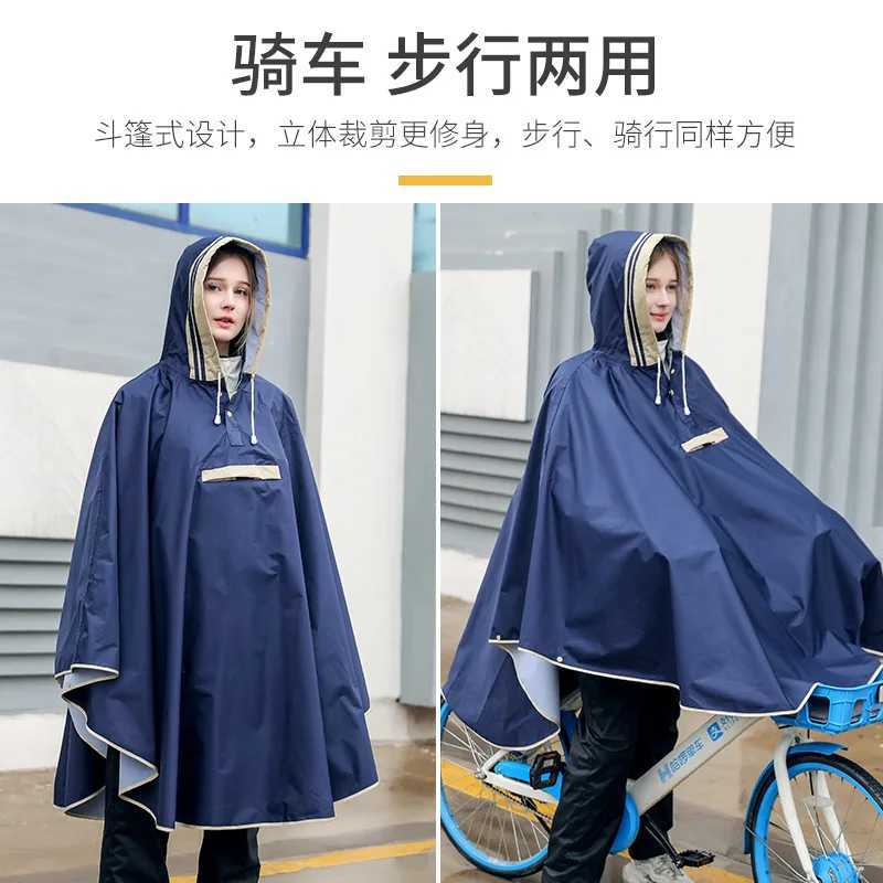 Adult Children Raincoat Kids Waterproof Parent-child Rain Coat Cover Riding Poncho Hooded Family Camping Travel Rainwear Y240810