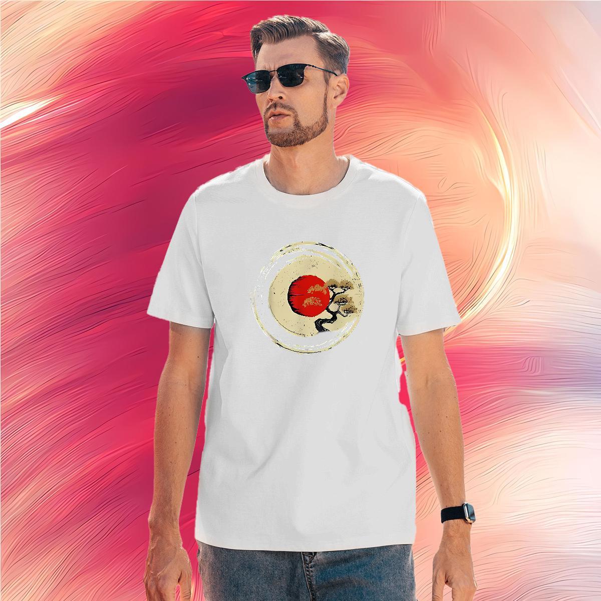 Fashion Casual 230g 100% Cotton Man T Shirts tree Street Wear Tshirts Top Tees O-Neck Short Sleeve Wholesale Black Oversized