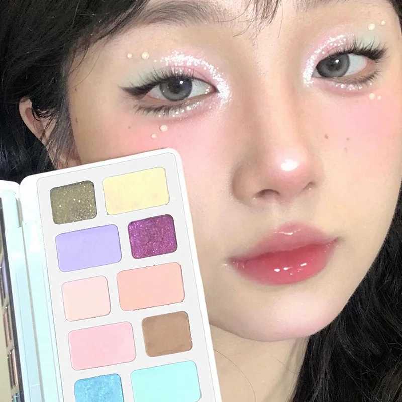 16 color eye shadow palette matte chameleon waterproof durable shiny metal eye shadow palette womens makeupW241212