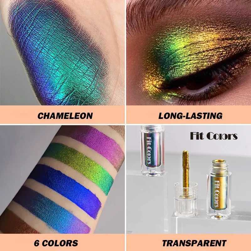 Chameleon liquid eye shadow durable multi-color two-color eye shadow pigment aurora eye shadow flash makeup party cosmeticsW241212