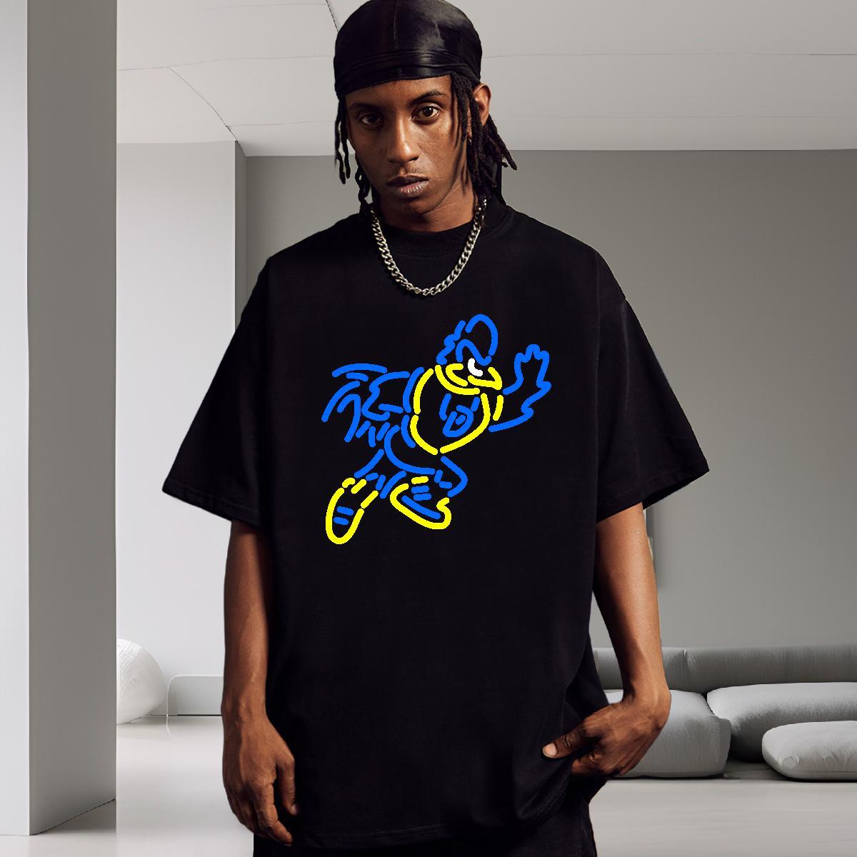Free Shipping T-Shirts funny Tees Shirts 230g Cotton Spring Summer Comfortable DIY Anime Breathable Soft Men Tees