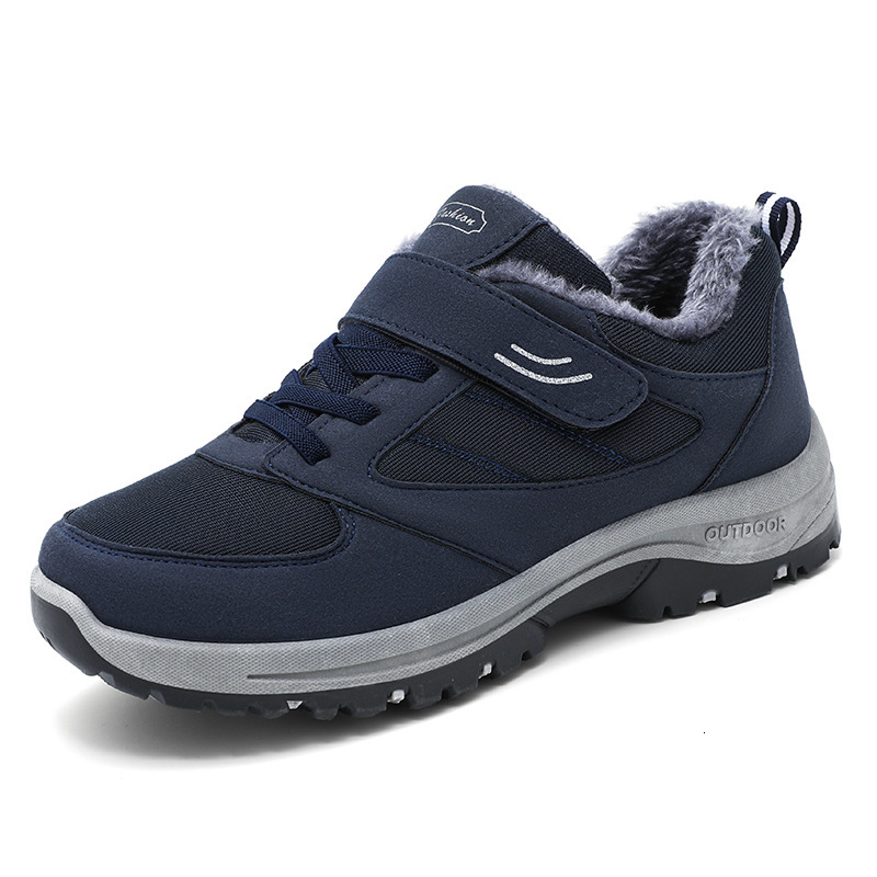 Ddmysports Men S New Winter Style Men Plush And Thickened Hiking Warm Cotton Shoes Tourism Couples Elderly Outdoor Shoes