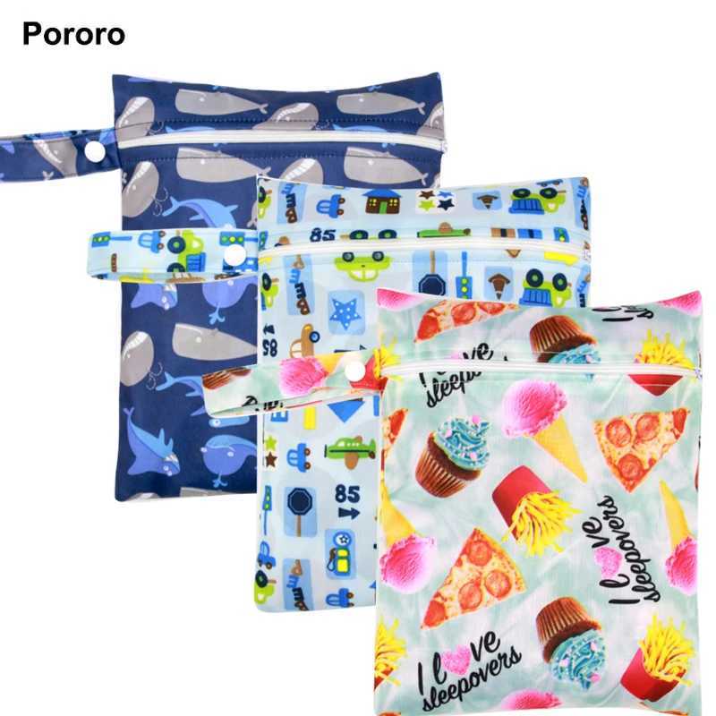 Baby diaper wet bag waterproof cloth small size strong bag used to store baby wipes snacks toys and essential items for pregnant women W240812