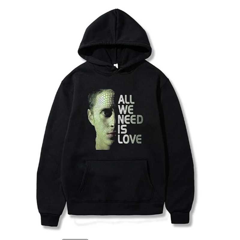 All We Need Is Love Canserbero Hoodies Men Fashion Letter Graphic Printed Sweatshirts Women Casual Harajuku Streetwear PulloversXJ240812