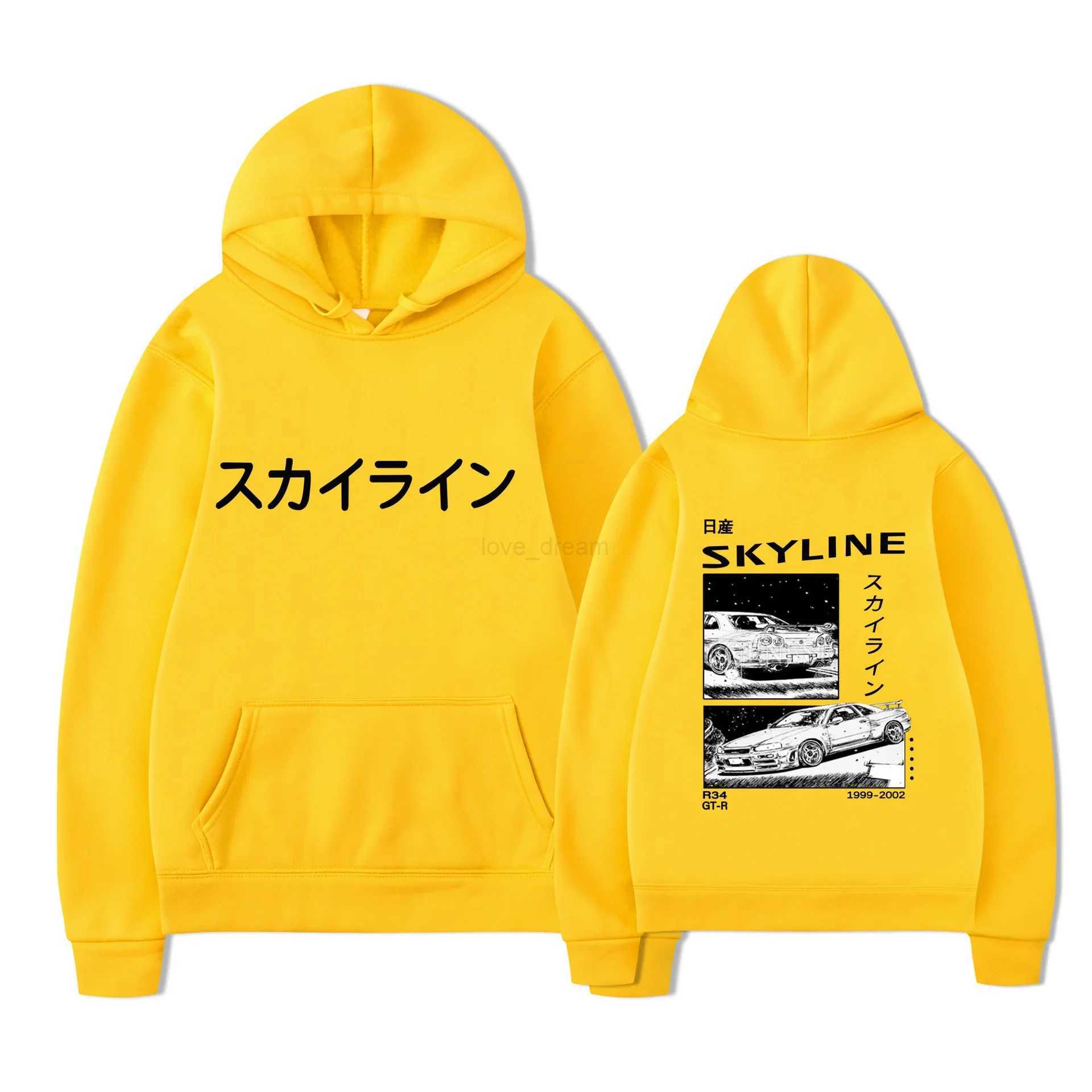 Anime Drift AE86 Initial D Double sided Street Fashion Casual Hoodies for Men and WomenXJ240812
