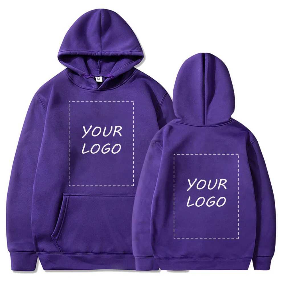 Custom Hoodies Diy Text Couple Friends Family Design Image Print Clothing Sports Leisure Harajuku Sweater Size M-4XLXJ240812