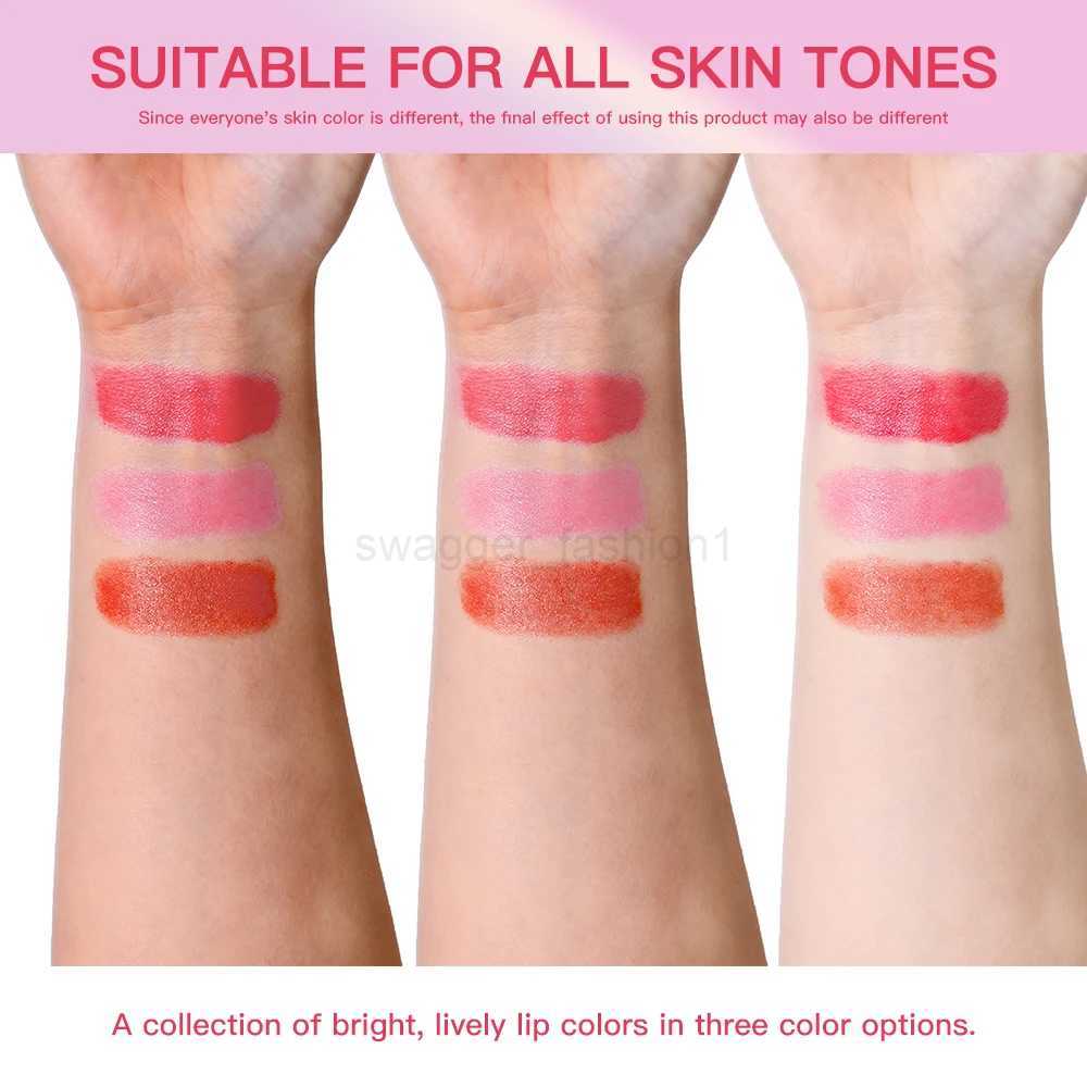 HOT Glass Tinted Lip Balm Light Cherry Red Orange Glow Moisturizing Vegetarian Lip Balm With Bright Clear Color Lip CosmeticsXJ240812