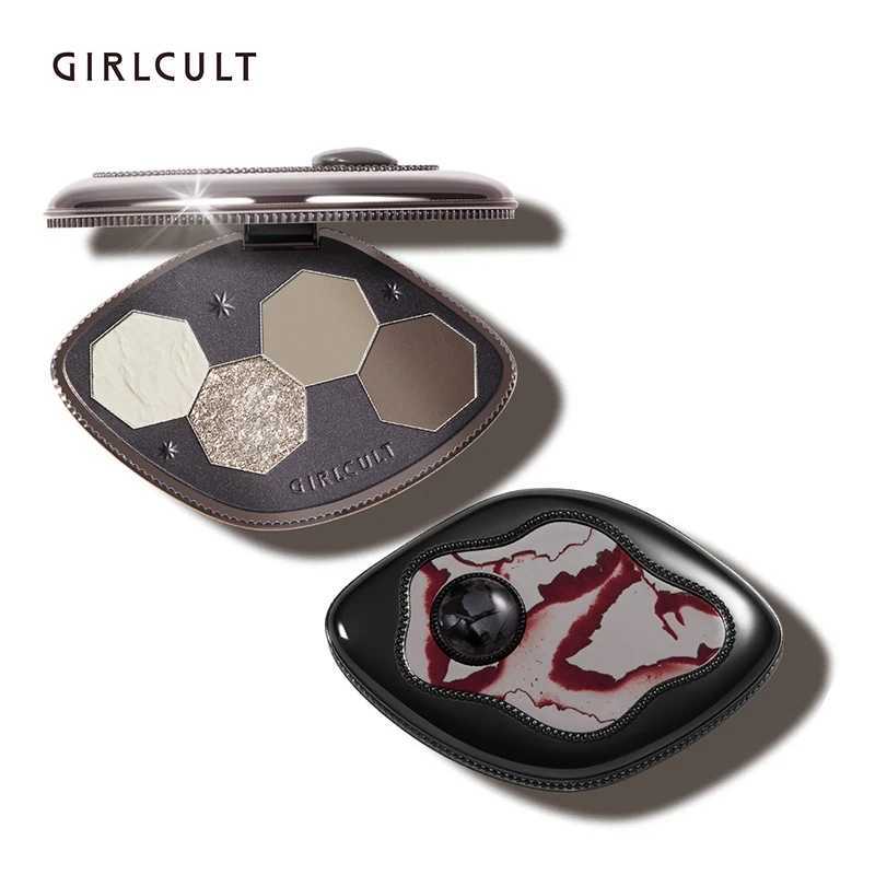 Girlcult Dark series eyeshadow four inventions New metal shiny creative color Cool girl fashion eyeshadowCL240812