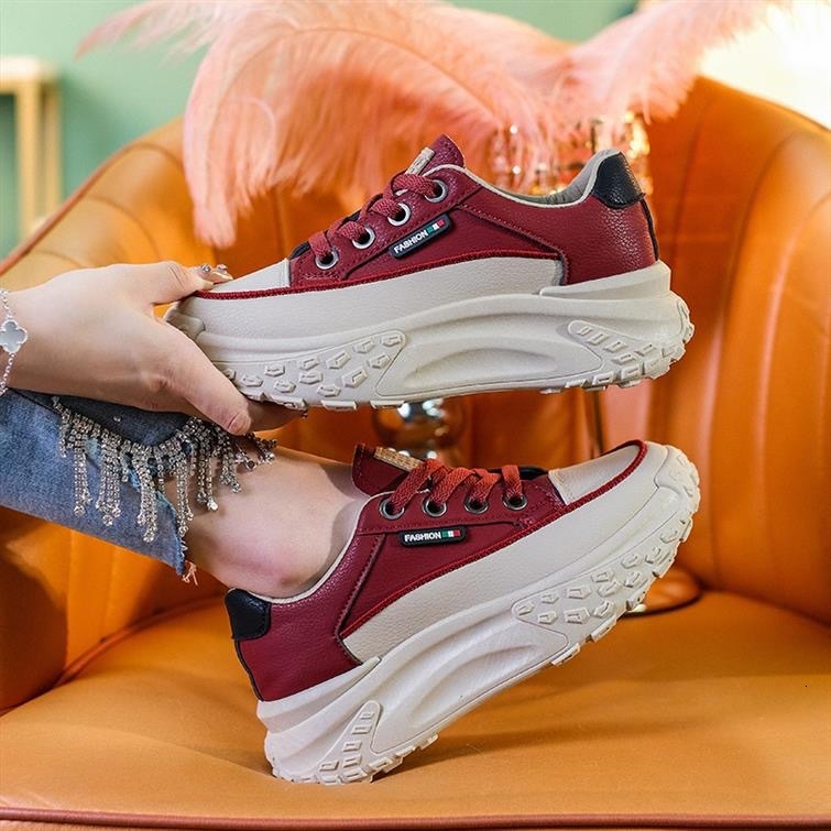 Ddmysports Autumn Thick Soled Dad For Women New Korean Edition Versatile Trendy Igh Beauty Casual Sports White Shoes Outdoor