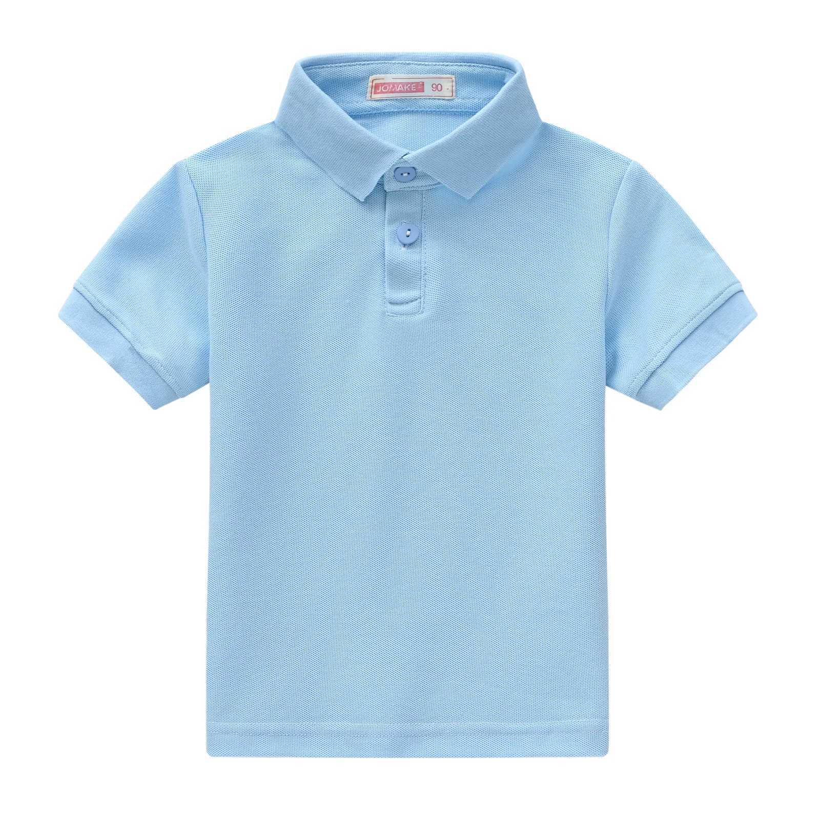Summer Childrens Solid 10 Color Polo Shirt Boys Girls Short Sleeve T-Shirt 2-9Years Kids Baby High Quali Cotton Clothes TopsXJ241225