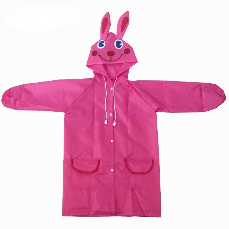 Raincoat Student Cartoon Animal Style Waterproof Kids Raincoat Baby Raincoat for Children Rain Coat Rainwear Rain Coat Kids Y240810