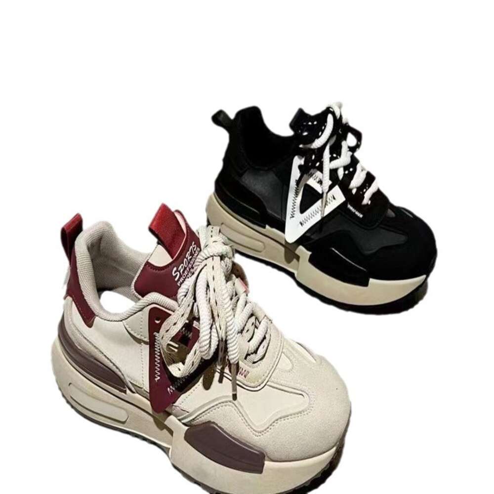 Ddmysports YUECEN Internet Celebrity Small Thick Soled Forrest Gump New Niche Lightweight German Training Dad Shoes Trend Outdoor Shoes