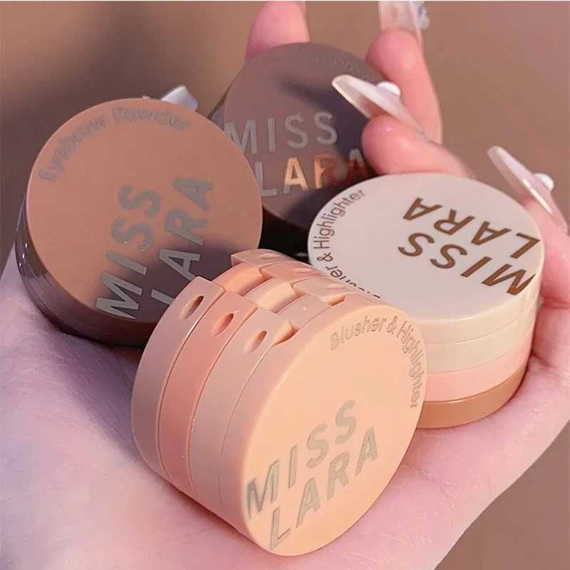 3 In 1 Matte Highlighter Blush Palette Pearly Shiny Eyeshadow Shiny Multifunctional Face Makeup Palette Female CosmeticsCL240812